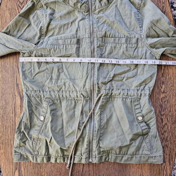 Old Navy Green Twill Field Utility Jacket Size Women's Medium - Picture 7 of 9
